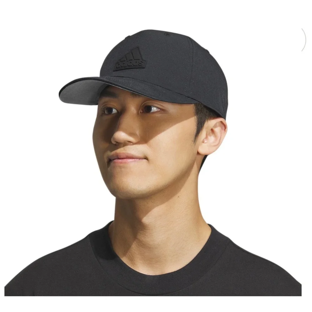 Adidas‎ Mens Sport Snapback Hat Black Blackout 5-Panel AEROREADY Cap IR0750 NEW